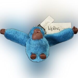 Kipling Vibrant Blue Monkey Plush